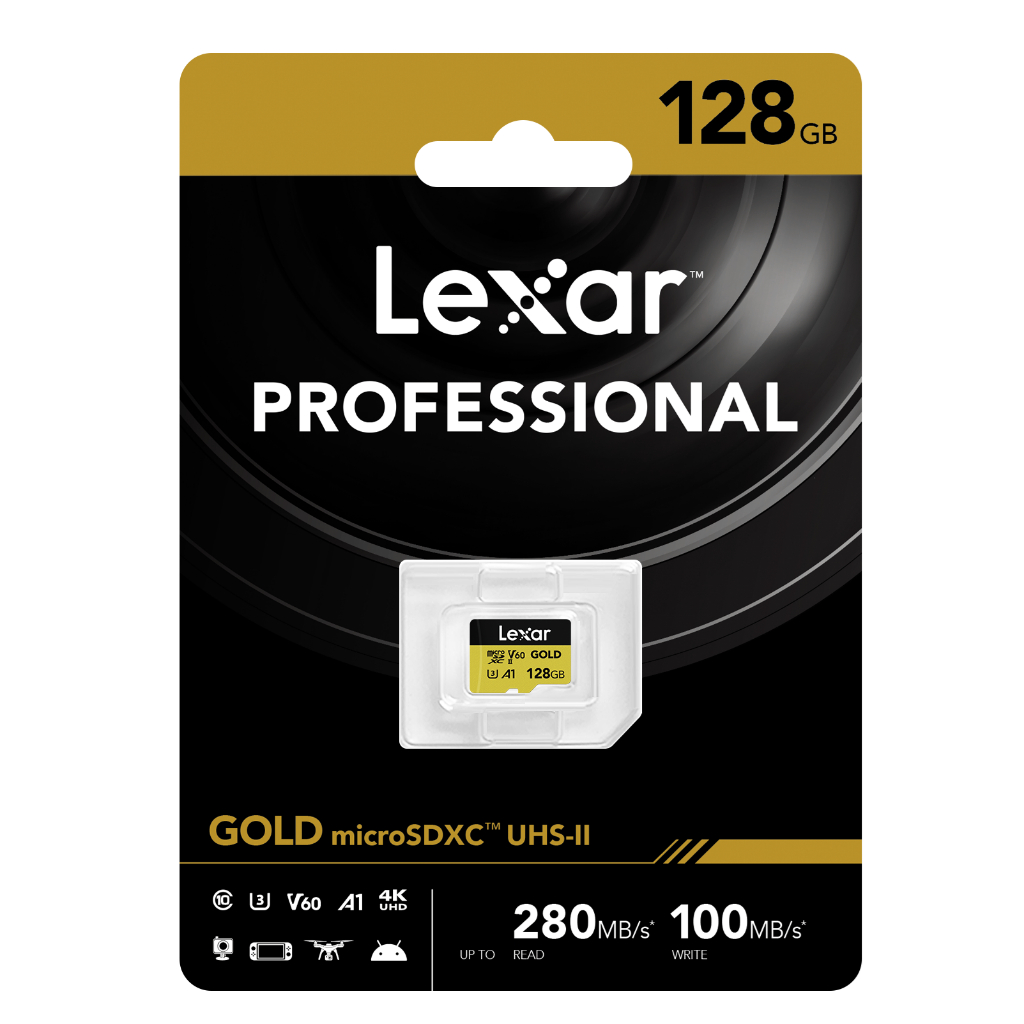 Lexar 128GB Micro SDXC Professional Gold (280MB/s)