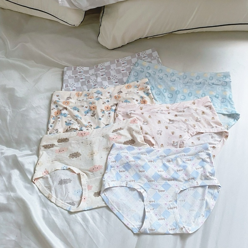 651/2/3(ลายใหม่)พร้อมส่งf/xl/2Xl ยกเซ็ต3--ตัว🔥กางเกงในเอวสูงผ้านิ่มระบายอากาศใส่สบาย เป้าเย็บติด💕 - รูปที่ 6