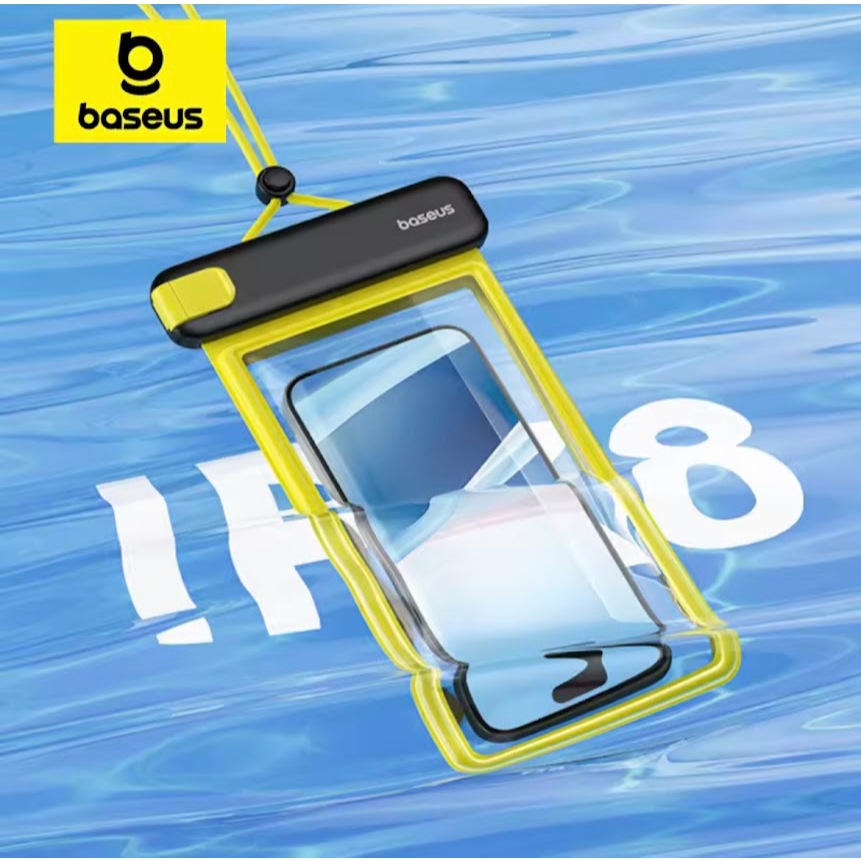 2025 BASEUS กันน้ําโทรศัพท์กระเป๋าสําหรับPhone16 15 14 13 Pro Max S25 S24 S23 Ultraภายใต้7.2 ”โทรศัพท์ว่ายน้ํากระเป๋า