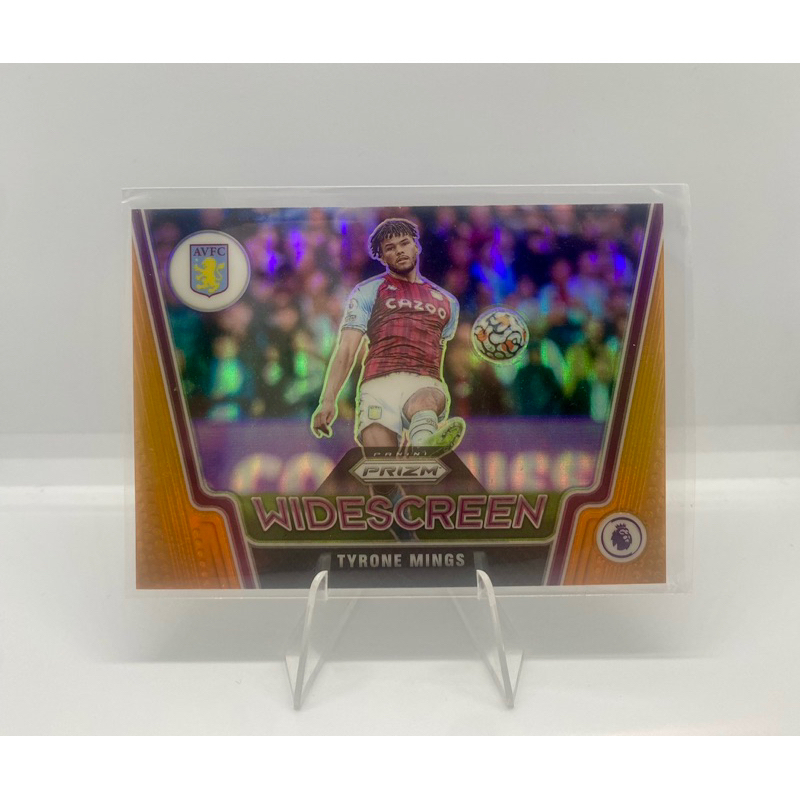 การ์ดฟุตบอลรัน TYRONE MINGS /25 Widescreen 2021-22 Panini Premier League Prizm Soccer