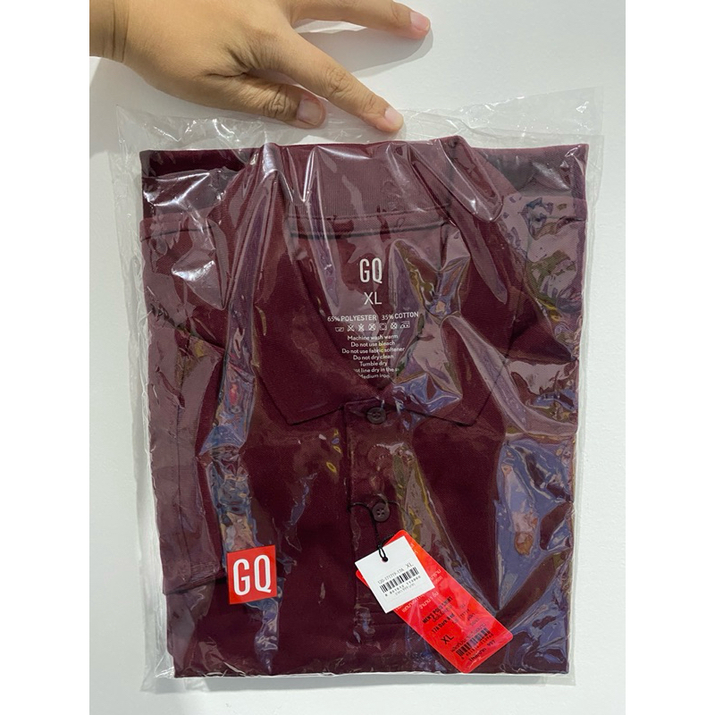 เสื้อGQ Polo บุรุษ XL แดงเลือดหมู 999 บาท