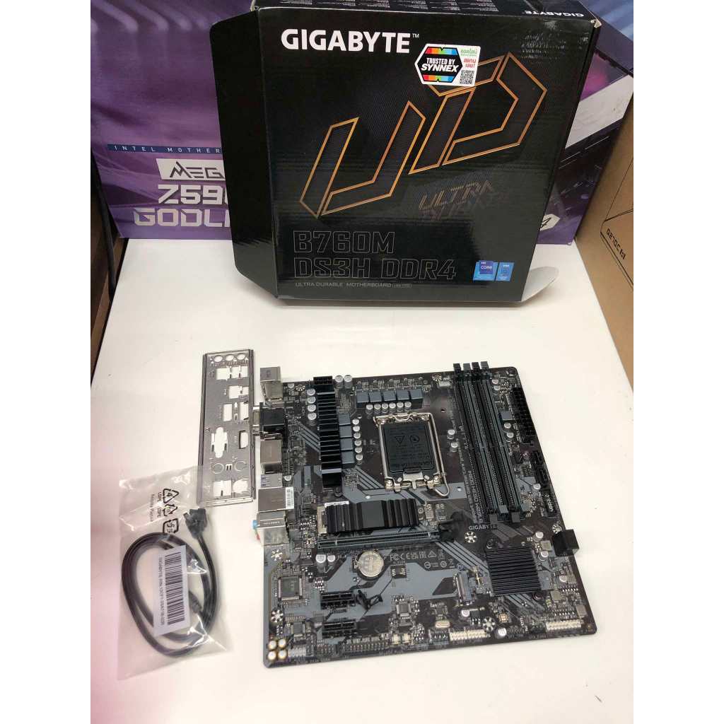 MAINBOARD GIGABYTE B760M DS3H DDR4 (REV. 1.0) (M-ATX) ครบกล่อง ปมีประกัน พร้อมใช้งาน ราคาประหยัด