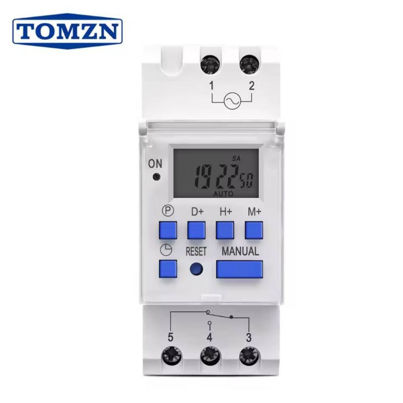 เครื่องตั้งเวลาทำงาน Digital Timer switchยี่ห้อ "Tomzn"รุ่น AHC30A แรงดันไฟฟ้า 220Vac ขนาด 30 แอมป์