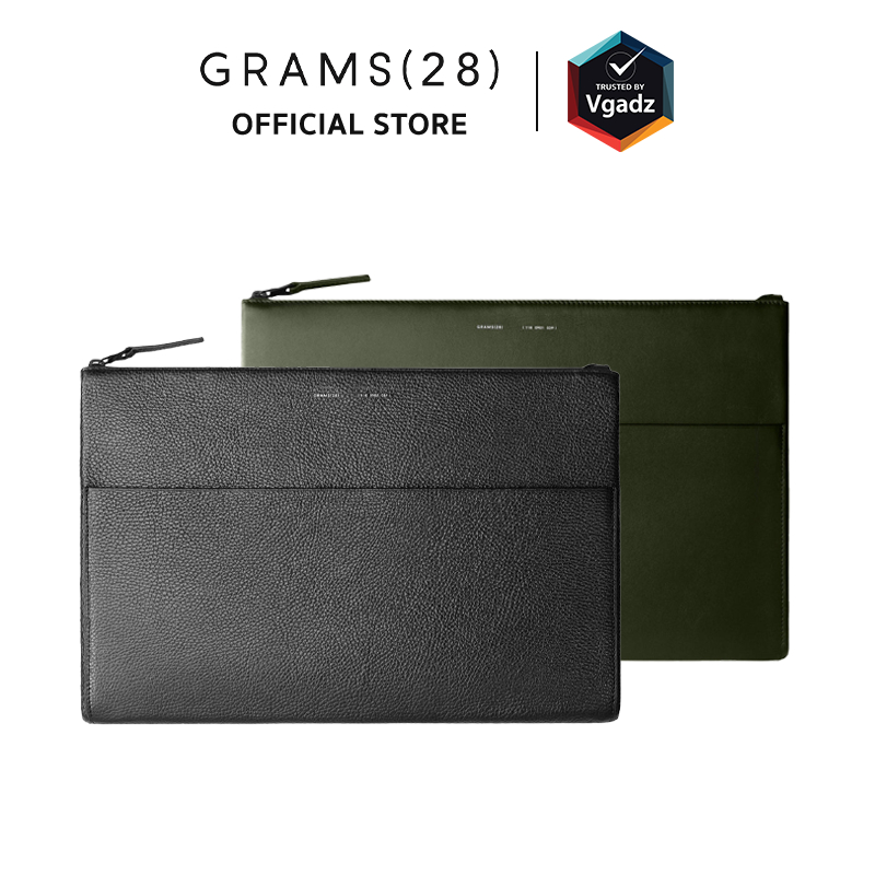 GRAMS(28) - ซองสำหรับใส่ MacBook Air 15” / MacBook Pro 15" / MacBook Pro 16” รุ่น 118 Leather Folio