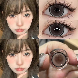 【0.00~4.00】UYAAI คู่คอนแทคเลนส์สี มีค่าสายตา Pearl รายเดือน ชุดคอนแทคเลนส์ รายเดือน 14.0-14.5mm