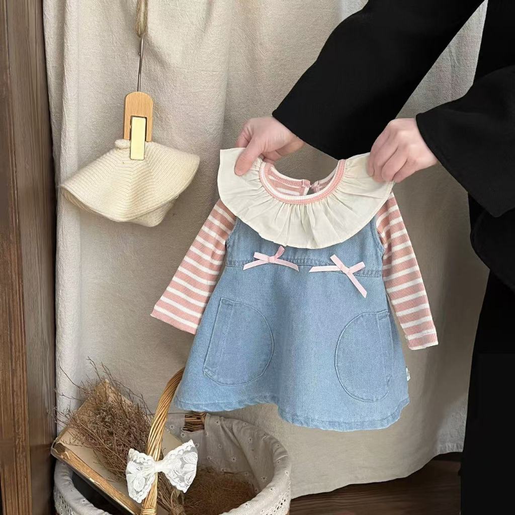 พร้อมส่ง ย66  4619 เอี๊ยมน้องโบว์