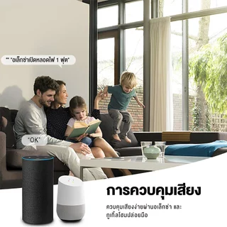 Tuya แป้นสวิตช์ Wi-Fi เปิดปิด ตั้งเวลานอกบ้านได้ผ่านแอป สั่งด้วยเสียง Google Home/Alexa Smart Wall Touch Switch