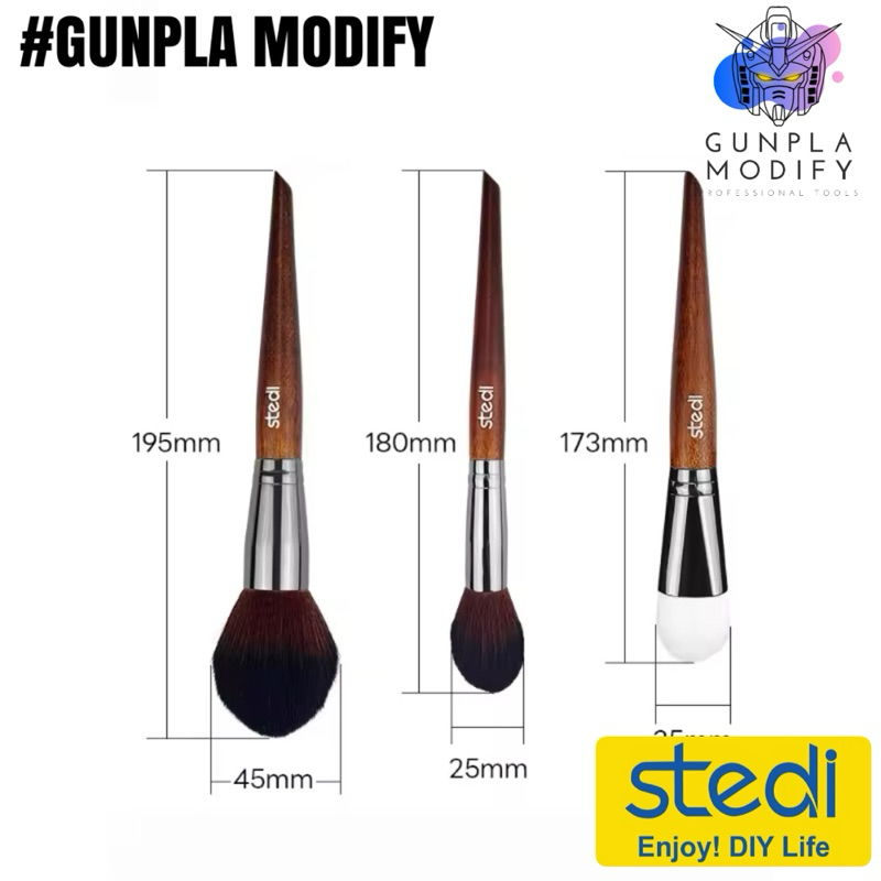 STEDI Bristel Model Brush แปรงสำหรับทำความสะอาดโมเดล