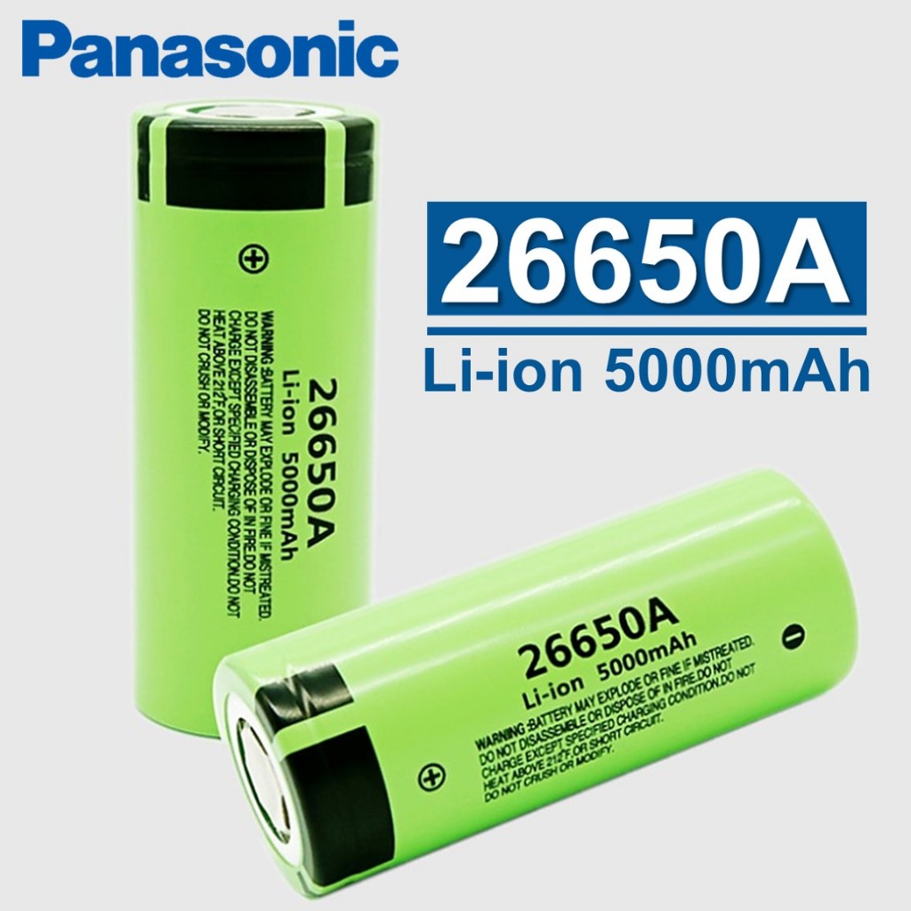 🔋ถ่านชาร์จ แบตเตอรี่ 26650 3.7V- 4.2V 5000mAh แบตเตอรี่ลิเธียม อเนกประสงค์ ถ่านไฟฉาย ถ่านชาร์จคุณภาพสูง แบตเตอร Battery