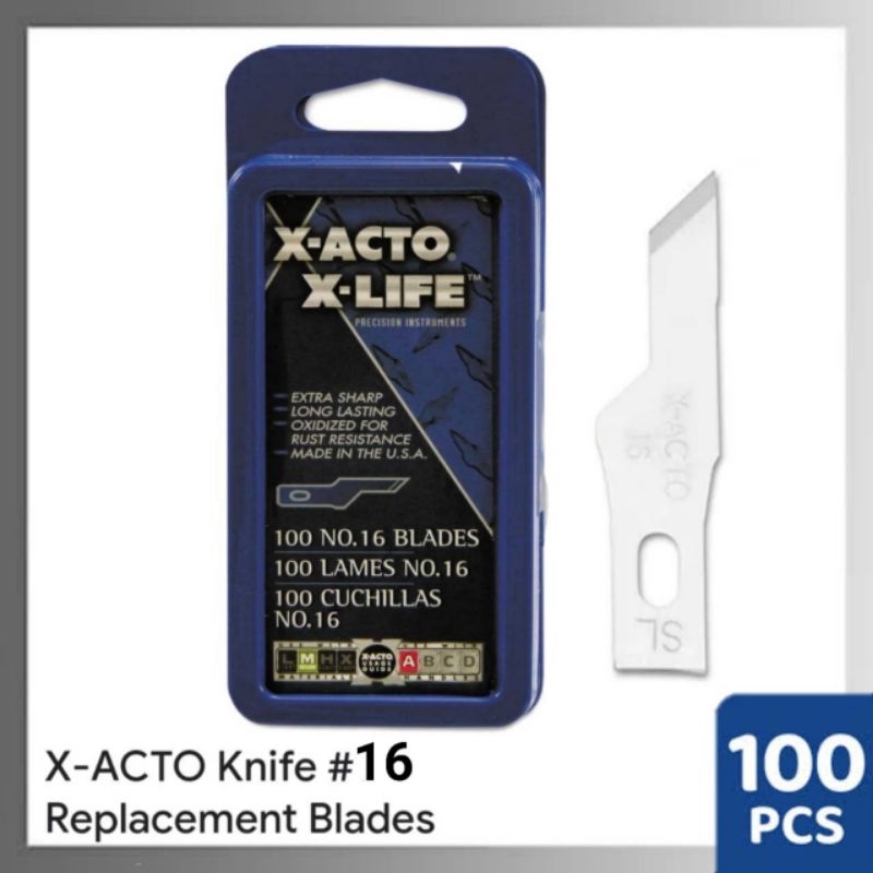 X-ACTO Knife #16 Replacement Blades (100/Box)