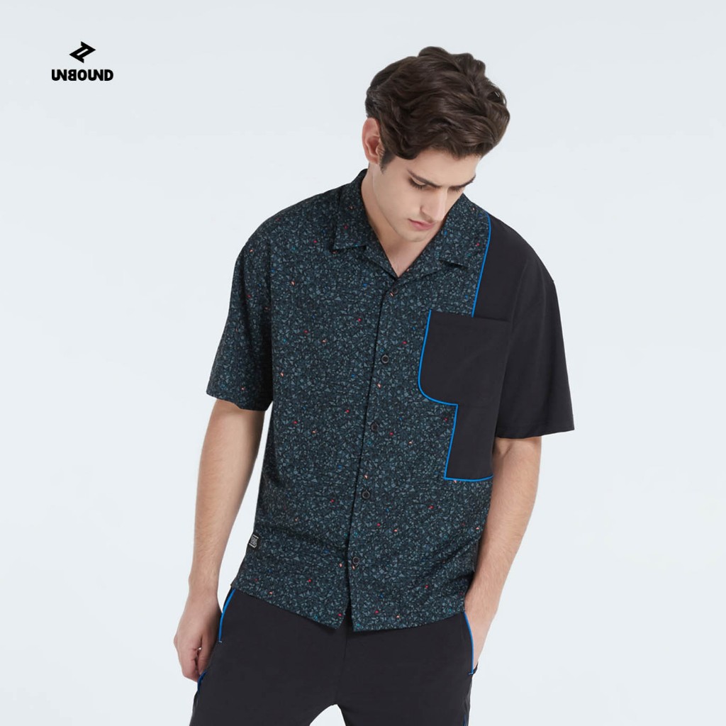 UNBOUND POLYGON HAWAIIAN SHIRT เสื้อเชิ้ตฮาวาย