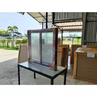 หน้าต่างบานเลื่อน อลูมิเนียม 2 ช่อง 80x80 cm.[ถูกสวยดีมีคุณภาพ][ล็อกซ้าย-ขวา][วงกบขอบใหญ่][สินค้าคุณภาพราคาถูก][ส่งไว].