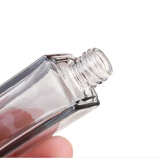 ขวดน้ำหอม รีฟิล วัสดุแก้วหนา ฝาสเปรย์อลูมีเนียม 3ml 5ml 8ml 10ml 15ml 18ml 20ml 30ml 50ml 100ml ลูซี่เหลี่ยม ขวด Lucy