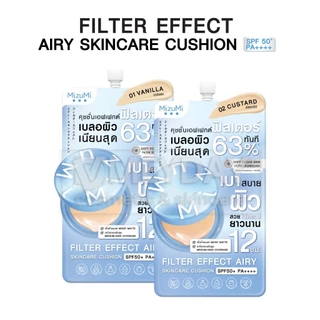 (แบบซอง) Mizumi Filter Effect Airy Skincare Cushion Spf50+ Pa++++ มิซึมิ ฟิลเตอร์ เอฟเฟกต์ แอรี่ สกินแคร์ คุชชั่น 4g