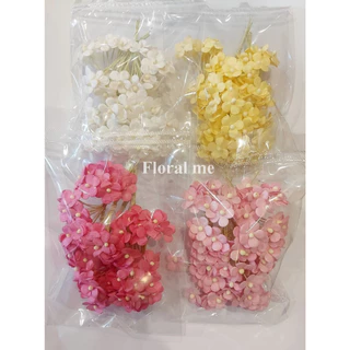 ดอกไม้กระดาษสา ดอกหิ่งห้อย ดอกตุ๊ดตู่่ 1 ชั้นเกสรก้านลวด ขนาด 1.5 ซม. แพค 100 ดอก/ห่อ ดอกไม้แฮนด์เมด ใช้ตกแต่งงานฝีมือ