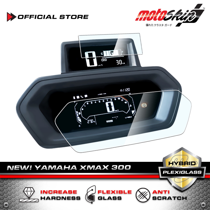 motoSkin ฟิล์ม Plexiglass กันรอยหน้าปัด NEW! XMAX300 2025 Dashboard Protection Film