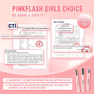 Pinkflash Ohmyline อายไลเนอร์ สีดํา เนื้อแมตต์ กันน้ํา ติดทนนาน ทั้งวัน ใช้งานง่าย ไม่เลอะ Eye Liner