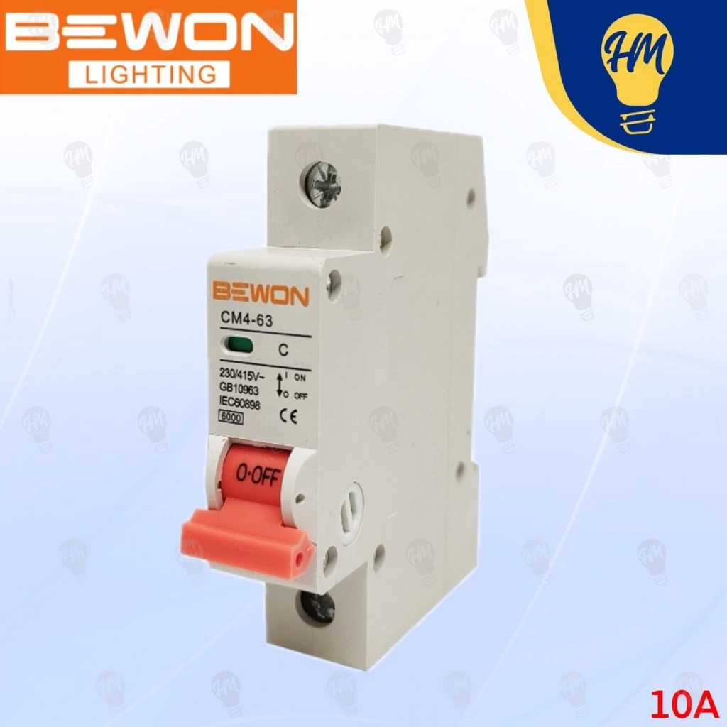 Bewon ลูกเซอร์กิตเบรกเกอร์ ลูกย่อย 1P 10A 16A 20A 32A