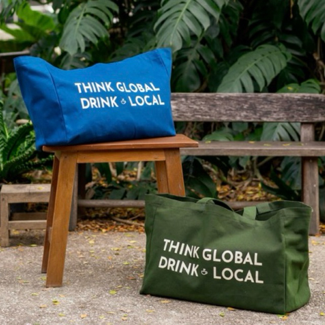 กระเป๋าผ้า THINK GLOBAL DRINK LOCAL