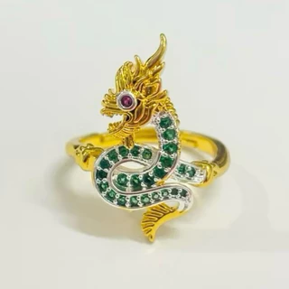 แหวนพญานาคปรับขนาดไซส์ได้ มีให้เลือกทั้งหมด 4สี