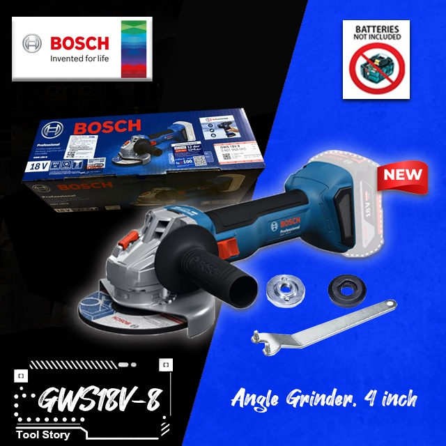 Bosch เครื่องเจียร์ ไร้สาย solo 18V GWS18V-8 (เครื่องเปล่า)