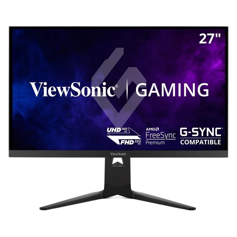 Viewsonic XG275D1-4K - 27" Dual Mode Refresh Rate Gaming Monitor with 320Hz at FHD and 160Hz at 4K -