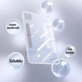 [ Air8 Gen11 พร้อมส่ง✨] เคสไอแพด แกนY ถอดปกได้ แนวตั้ง-แนวนอน หลังใส กันงอ เคส Air8 Air7 Air6 Air5 Gen9 Gen8 Gen7 Pro11
