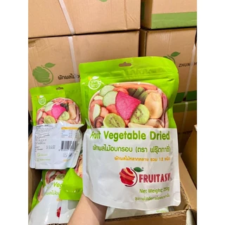 🔥พร้อมส่ง ผักกรอบห่อชมพู🍄ราคาส่ง ผักผลไม้อบกรอบ ถุงใหญ่ ( 251 กรัม) ผักอบกรอบ12ชนิด ผักกรอบ ลอตผลิตใหม่ล่าสุด กรอบ อร่อย