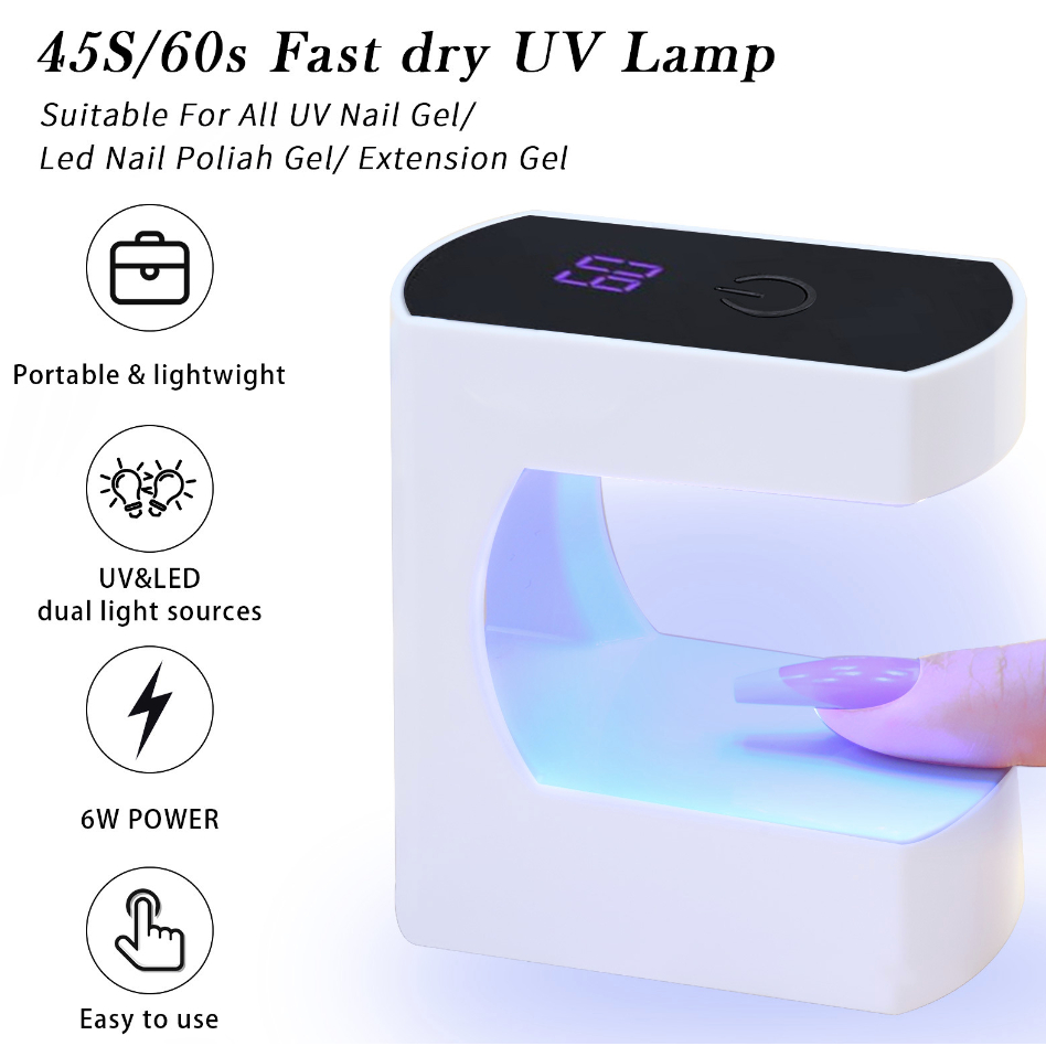เครื่องอบนิ้ว รุ่น Q8 มีหน้าจอ LED เครื่องอบเล็บ mini 24W