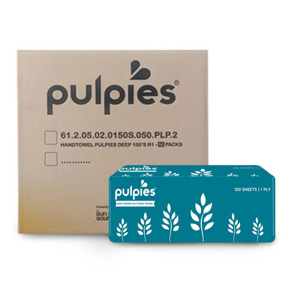 **ยกลัง** M-Fold ทิชชู่เช็ดมือ 150 แผ่น (50 แพค)