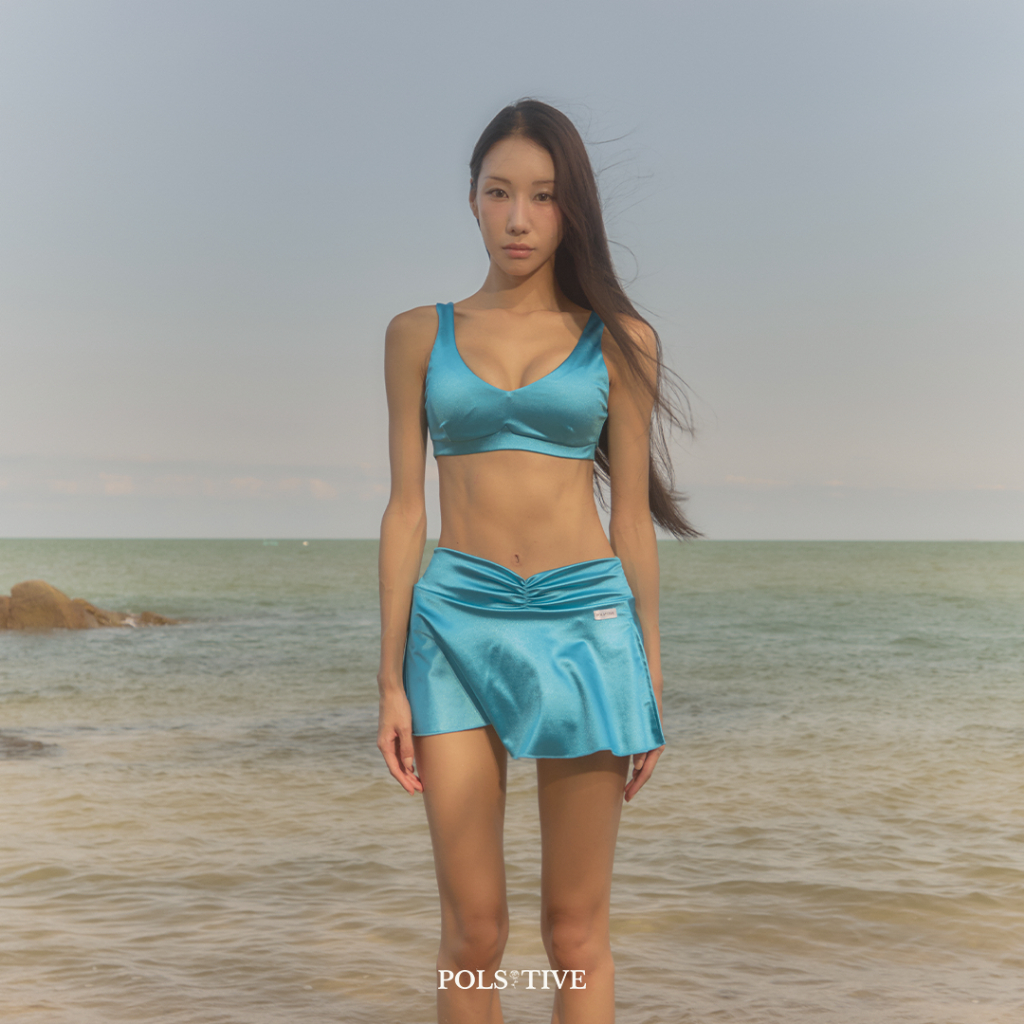 POLSITIVE | SERENE Turquoise | Polewear ชุดโพลแดนซ์ ชุดออกกำลังกาย ชุดว่ายน้ำ โยคะ สปอร์ตบรา ราคา ถูกที่สุด ดีลบีเคเค