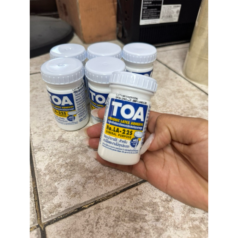 กาวลาเท็กซ์ TOA 4oz (6 ขวด) กาวอเนกประสงค์ ติดแน่น ทนทาน ใช้งานง่าย
