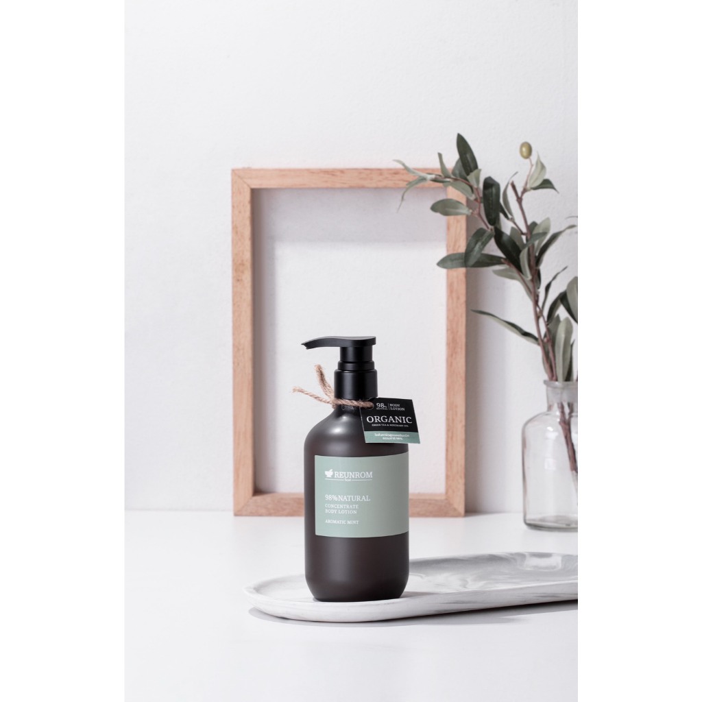 Reunrom โลชั่น ไนน์ตี้เอทเปอร์เซ็นต์เนเชอรัลคอนเซ็นเทรทบอดี้โลชั่น 500ml อโรมาติกมินต์