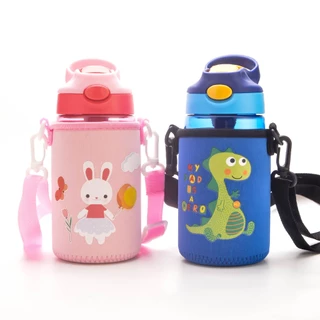 ShopAt.Two[CN-3162] กระเป๋าใส่กระติกน้ำ(ไม่มีกระติกน้ำ)ลายการ์ตูนพร้อมสายสะพาย