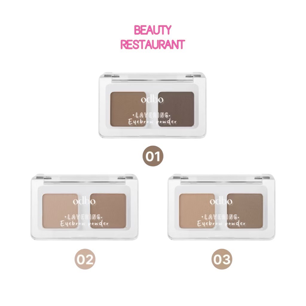 OD7018 ที่เขียนคิ้วฝุ่น โอดีบีโอ Odbo Layering Eyebrow Powder