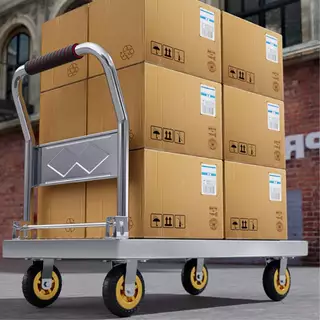 dospace รถเข็นพับได้ ขนาดใหญ่ รับน้ำหนัก 1000kg รถเข็นของ รถเข็นพับได้ มือจับฟองน้ำ ใช้งานสะดวก