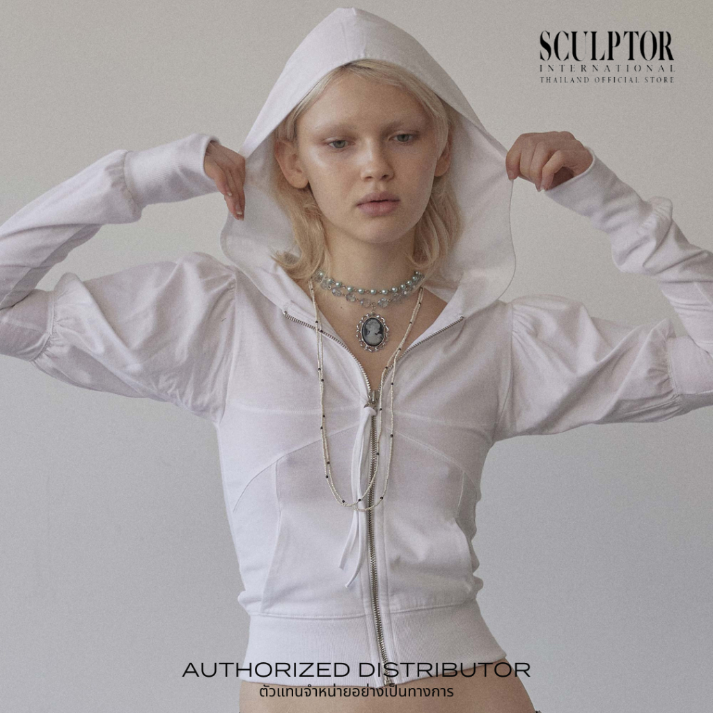 SCULPTOR® เสื้อฮูดดี้ Solid Zip-Up Hoodie