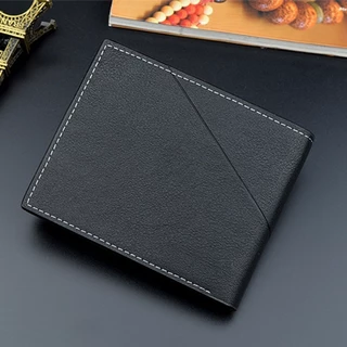 กระเป๋าสตางค์ ใบสั้น อเนกประสงค์ 80% ใส่บัตรเครดิตได้ เหมาะกับของขวัญ สไตล์นักธุรกิจ สําหรับผู้ชาย