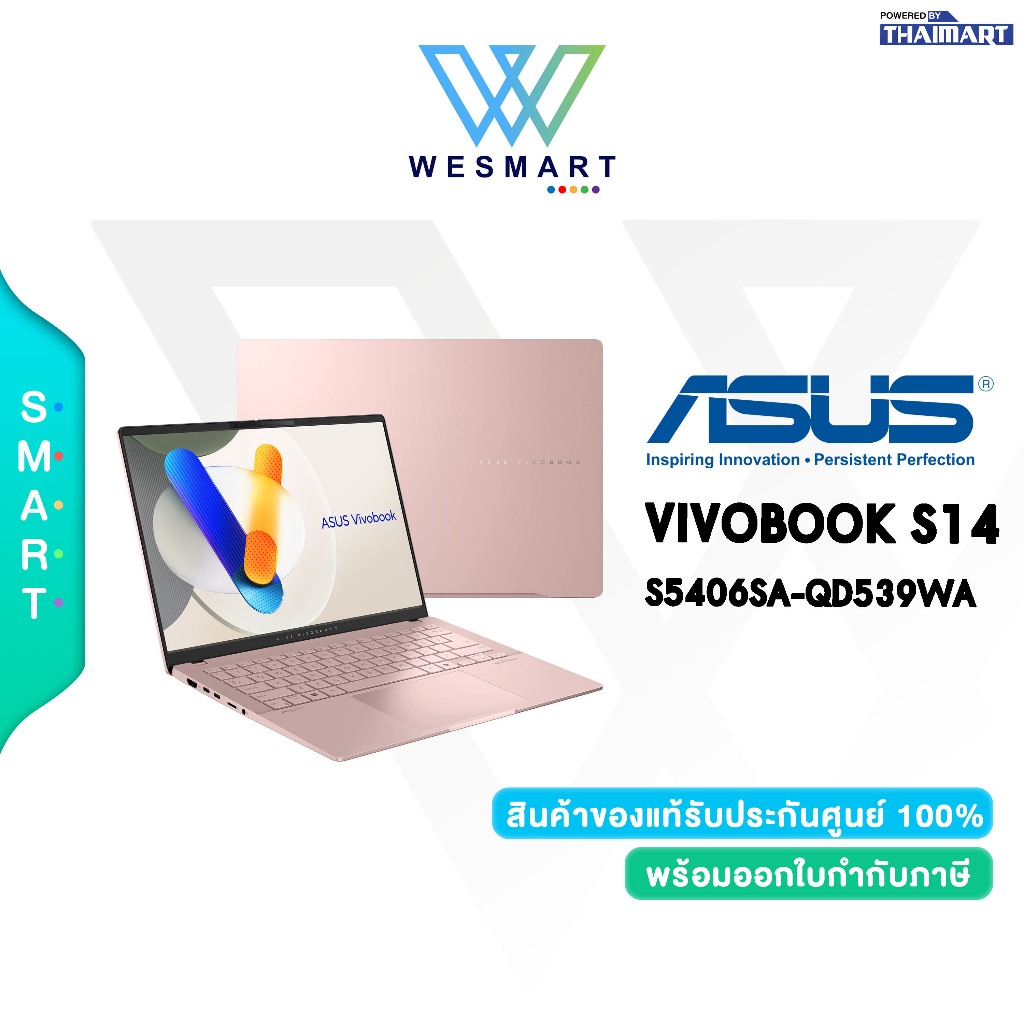 (Clearance) ASUS NOTEBOOK (โน้ตบุ๊ค) VIVOBOOK S14 S5406SA-QD539WA : Demoตัวโชว์/ประกันศูนย์ ASUS 3Ye