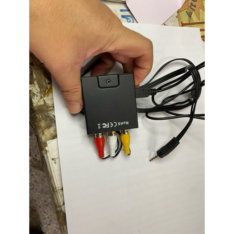 Vention HDMI to AV Converter 1080p HDMI1.3 DC5V/1A สําหรับ แล็ปท็อป HDTV TV Laptop TVbox AEE/AEF (AV