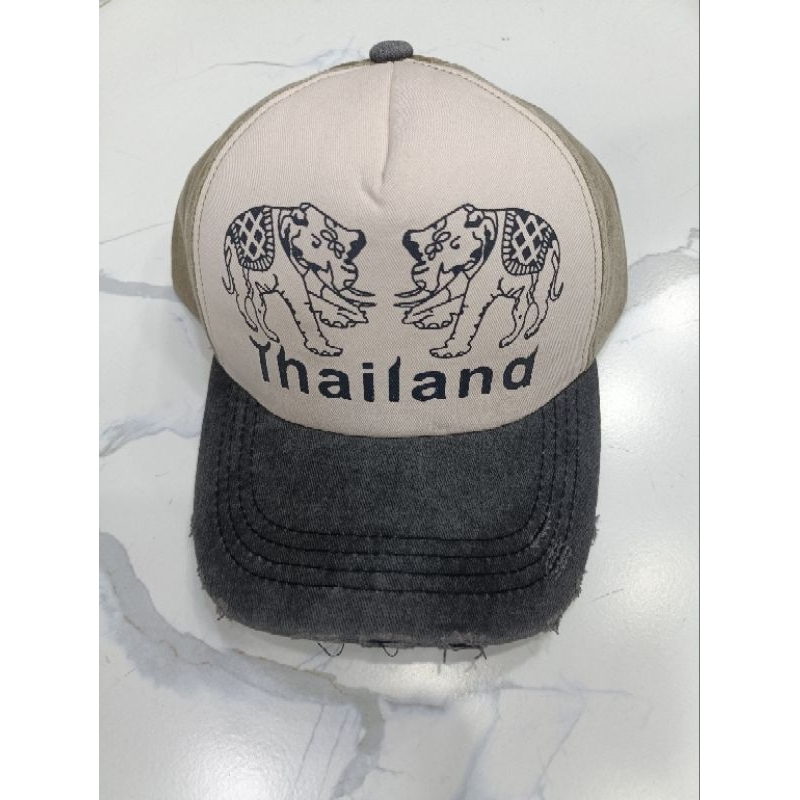 หมวกแก๊ป thailand ช้าง ลายวินเทจ งานผ้าฟอกพร้อมส่งในไทย - รูปที่ 5