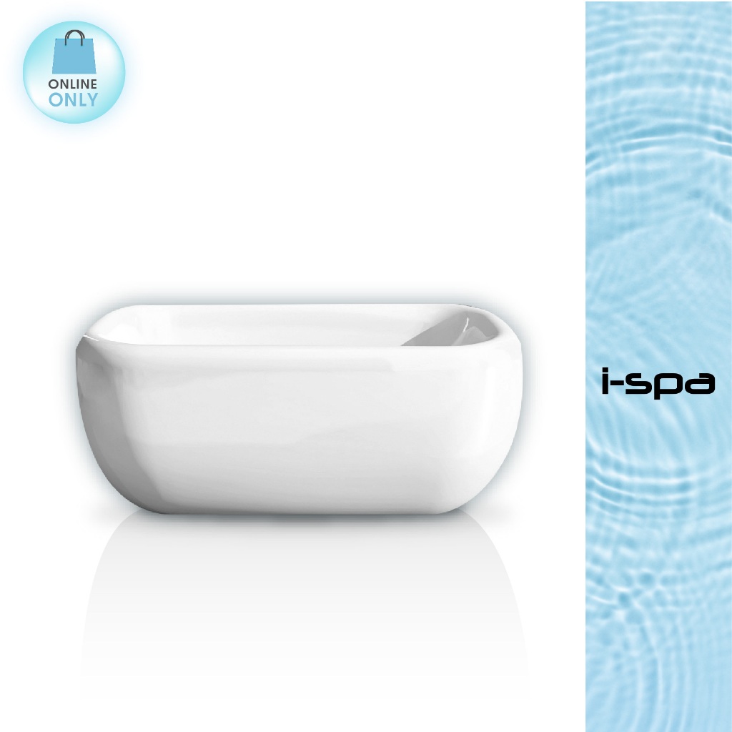 I-SPA  อ่างอาบน้ำ แบบลอยตัวรุ่นZOFT  ดีไซน์แบบมินิมอล ขนาด ย150 X ก 80 X ส 55 cm. ลึก 45 cm. สีขาว