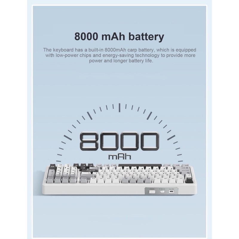AULA F99  GASKET TRI-MODE  MECHANICAL KEYBOARD | Gray Wood V3 | รับประกัน 2 ปี