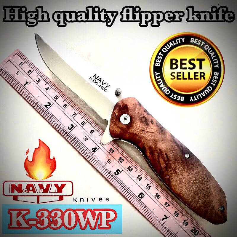 High quality flipper knife Navy K-330 for collection and camping 🏕️