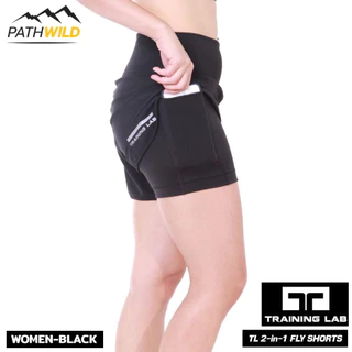 TRAINING LAB WOMEN 2 IN 1 FLY SHORTS กางเกงวิ่ง เนื้อผ้าเบา ระบายอากาศดี มีซับในกระชับกล้ามเนื้อ สำหรับผู้หญิง