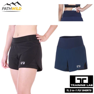 TRAINING LAB WOMEN 2 IN 1 FLY SHORTS กางเกงวิ่ง เนื้อผ้าเบา ระบายอากาศดี มีซับในกระชับกล้ามเนื้อ สำหรับผู้หญิง