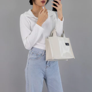 กระเป๋าถือ กระเป๋าผ้าใบกันน้ำ 2 ขนาด พกพาสะดวก SIMPLE BAG KIDNAP ME.