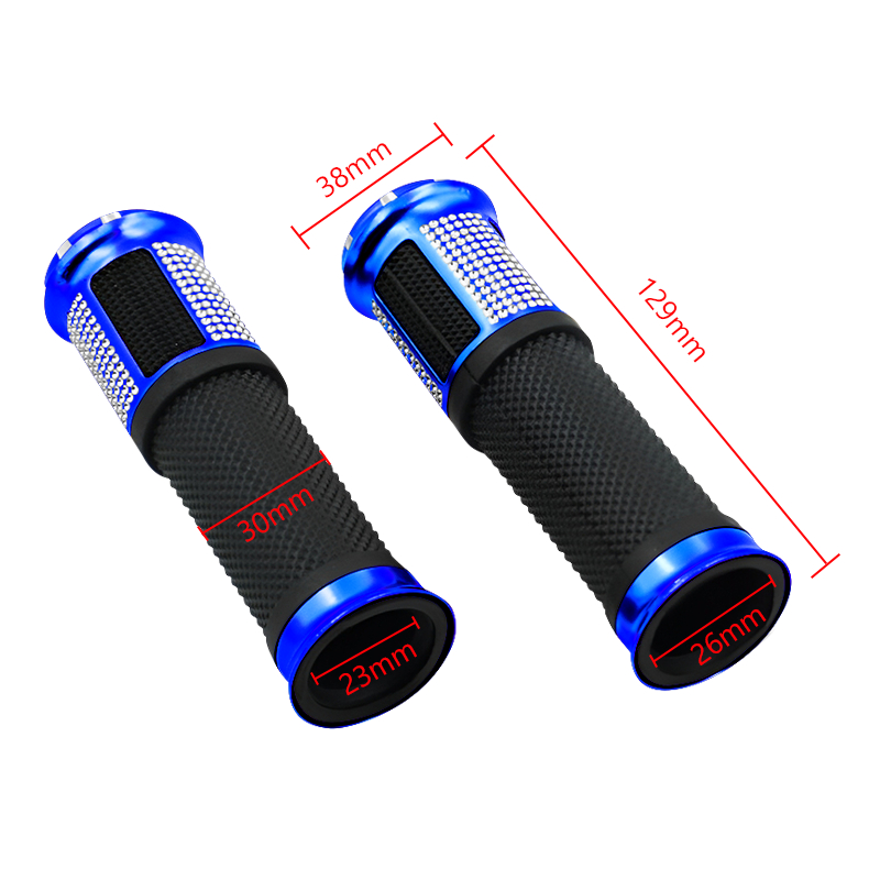 มี 5สีให้เลือก แฮนด์มือจับ ปลอกยาง ป้องกันการลื่นไถลมือ ลายจุดปลอกแฮนด์1คู่สำหรับมอเตอร์ไซค์ทุกรุ่น - รูปที่ 2