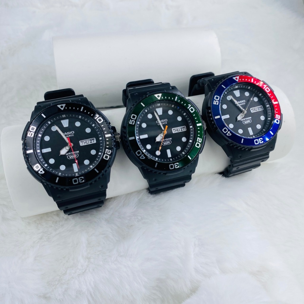 นาฬิกาข้อมือ Casio ผู้ชาย รุ่น MRW-230H กันน้ำ 100 เมตร สินค้าของแท้ รับประกันศูนย์ 1 ปี สายยาง