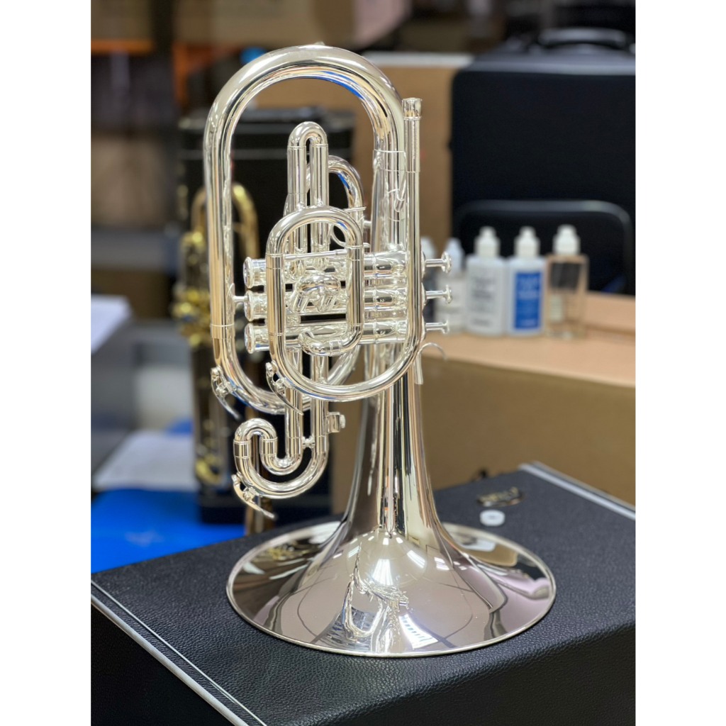 AYERS มาร์ชชิ่งเมโลโฟน Marching Mellophone รุ่น AMP-702S  สีเงิน